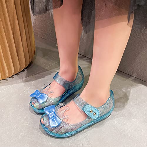 Princess Jelly Sandals for Girls Toddler Dress Up Shoes Cosplay Clear Sandals Summer Cute Little Kids Glitter Sparkle Party Dancing Mary Jane3