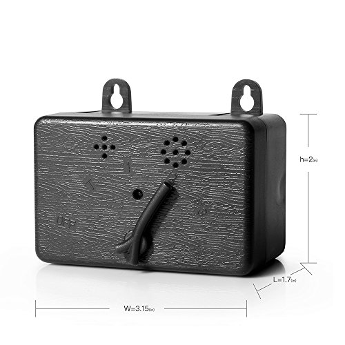 Anti Barking Device Bark Control Deterrent Dog Training Tool Stop Barking Safe for All Dogs Indoor & Outdoor use up to 50 Feet Range (Black)