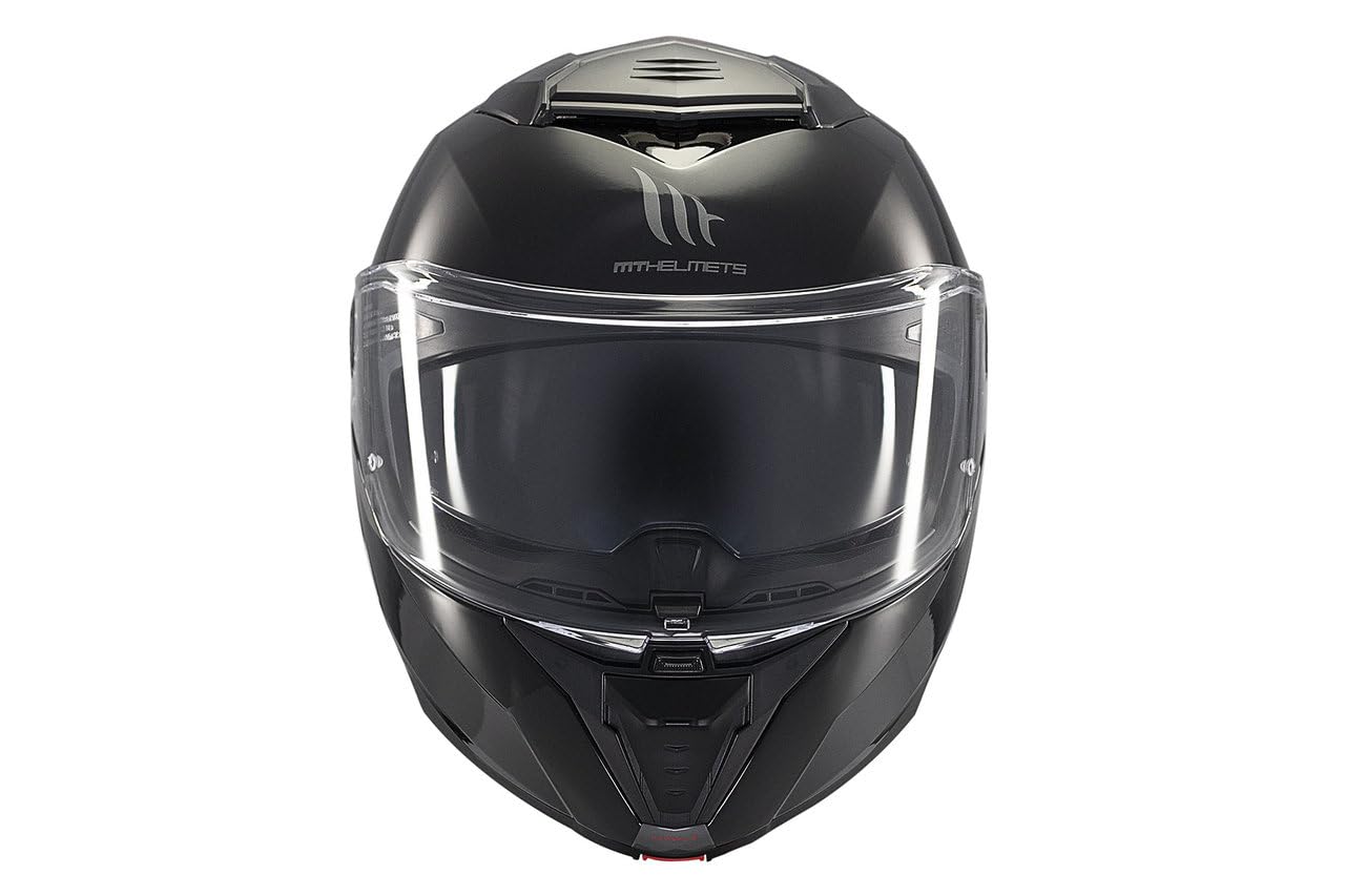 MT Helmets Atom 2 SV, Casco moto Modular Flip-Up, Visor Solar Retráctil, Interior Lavable, Preparado Intercomunicador UCS, Bloqueo frontal, Visor con posición Ventilación, Homologado ECE 22.06 & DOT