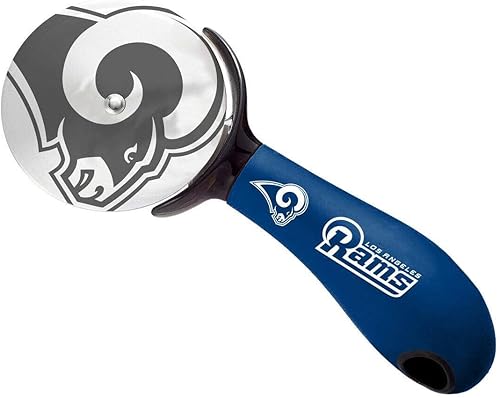 Sports Vault NFL Los Angeles Rams Cortador de pizza, 7.9 x 3.1 pulgadas
