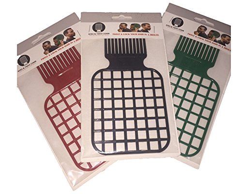 Afro & Twist Comb (Black)