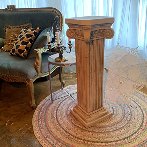 Landchy 38'' Tall Roman Column With Base Roman Pillar Greek Column Magnesium Oxide Large Size Statue Sculpture Pedestal Stand Holder For Indoor Outdoor Wedding Birthday Party Decor #TOP6