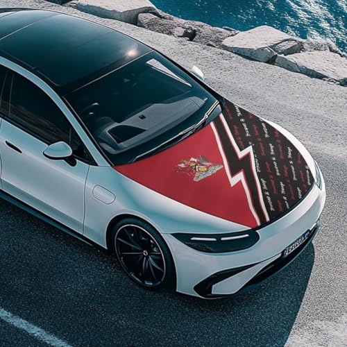 Image of Trinidad and Tobago Car Hood Cover Polyester Elastic Fabrics Washable Suitable for Large SUV and Pickup Trucks 39x59in