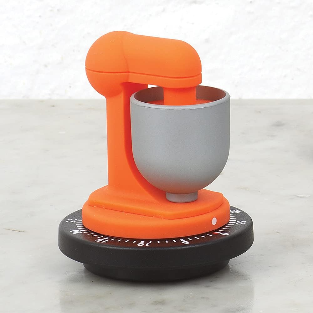 Kitchen Timer, Orange, 7.5 x 7.5 x 8.5 cm