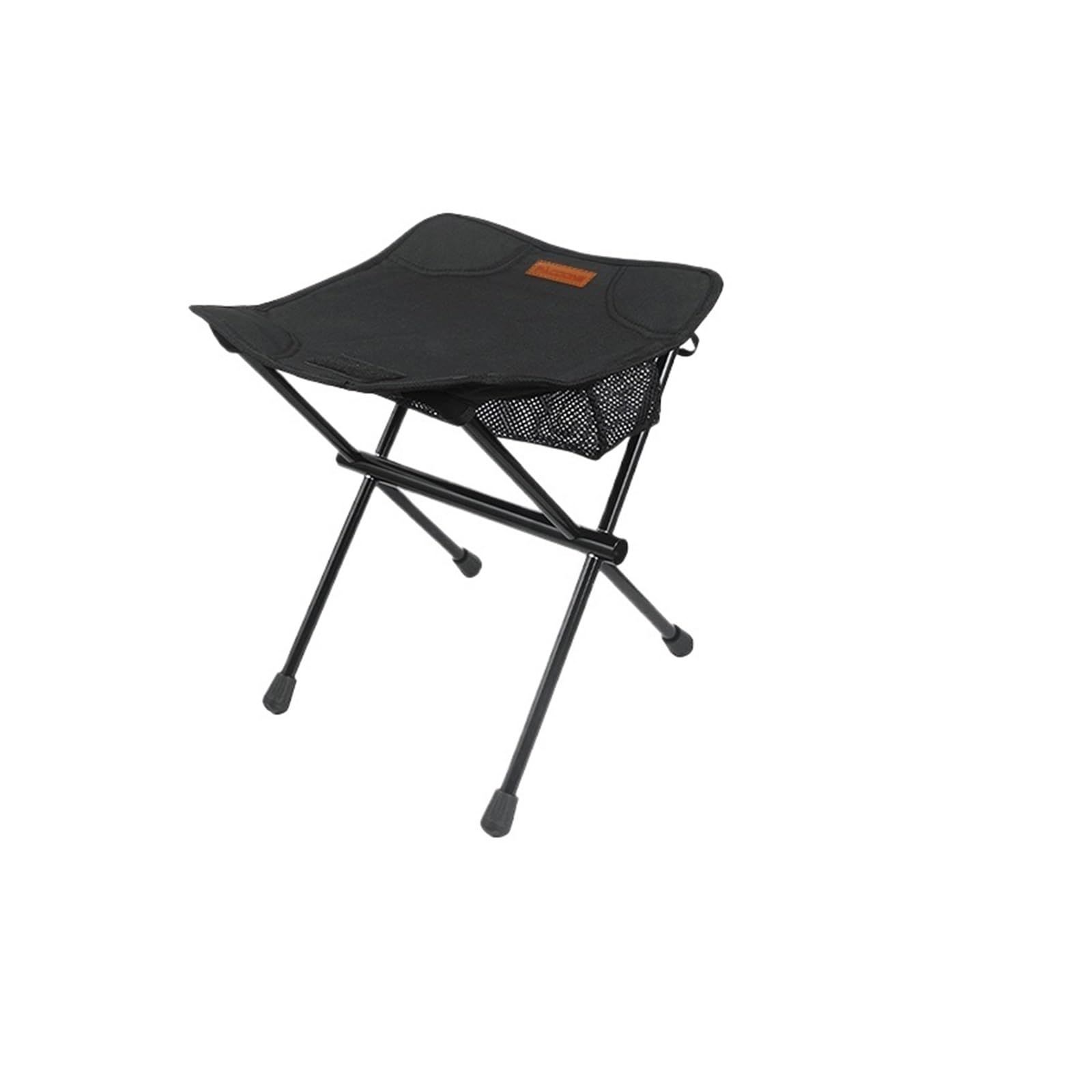 Tabouret de Camping, Tabouret de Camping Pliable en Alliage Aluminium avec Poche(Black)