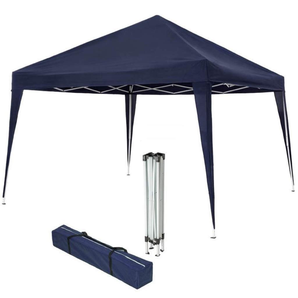 Gazebo Pieghevole Giardino 3x3 Automatico Richiudibile Fisarmonica Stand Fiera Verde, Bianco o Blu