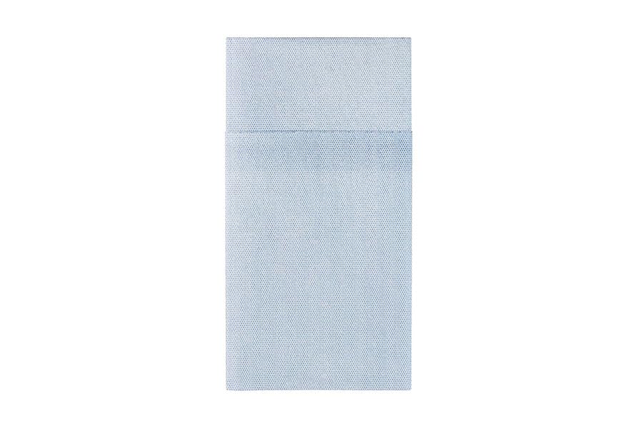 Servilleta Maxikanguro Air-Laid 48x48 cm | Pack 360 uds | Tipo tela, resistente y desechable | Air Soft® Tissue seco | Bolsillo porta cubiertos para hostelería y eventos | Deco Texas Azul