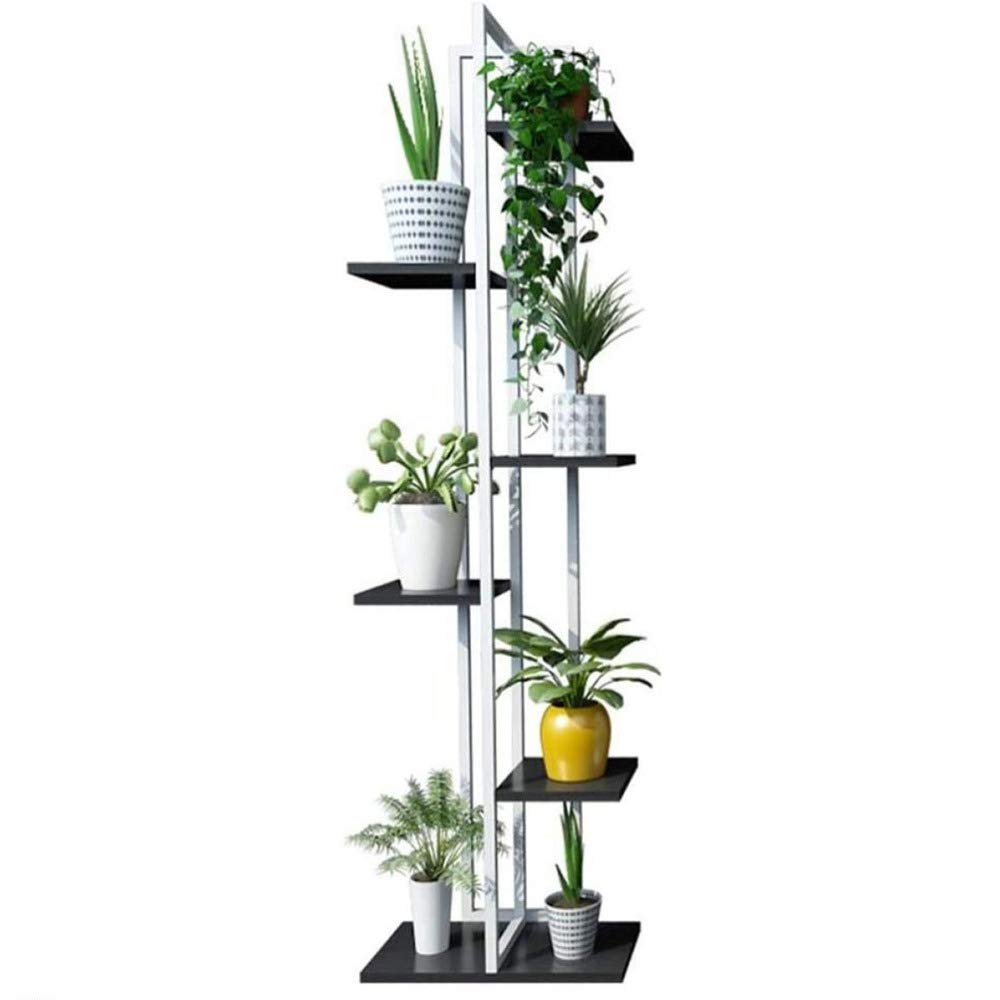 Supporto per Piante, portavasi per Fiori, scaffale per Fiori/portavasi in Legno per Interni/Esterni, Come scaffale portaoggetti per Fiori, Piante, scaffale in Metallo e Ferro per Giardino/pa