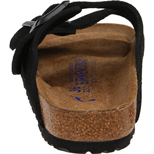 Image of Birkenstock Arizona Soft Footbed Black Suede Narrow Width - EU Size 44 / Men's US Size 11-11.5