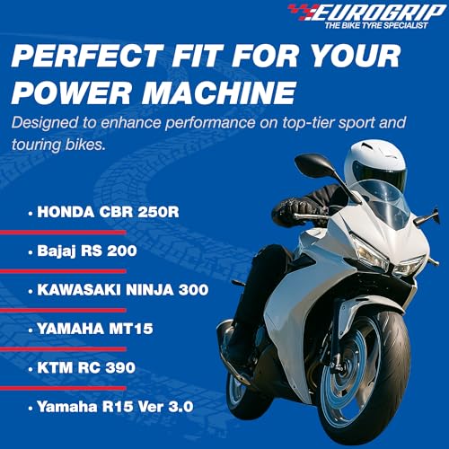 Image of EUROGRIP - THE BIKE TYRE SPECIALIST-Protorq Extreme 140 /70 R17 66H Radial Tubeless Tyre for Two Wheeler (Rear Wheel)-Enhanced Braking, Superior Traction for High-Performance Sports Bikes /Motorcycle