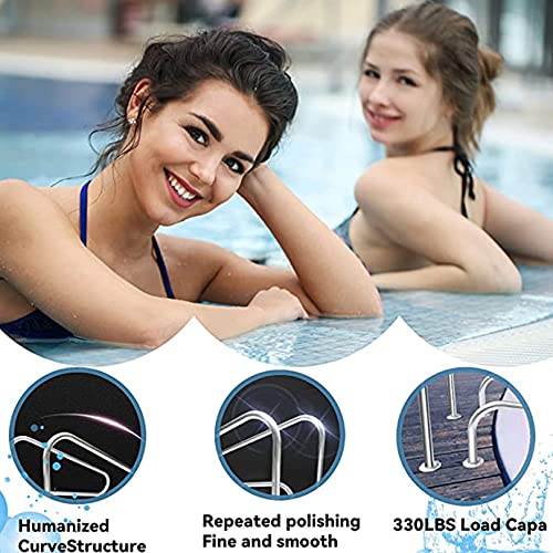Barandal para piscina de acero inoxidable 304 fácil de montar miniatura 4