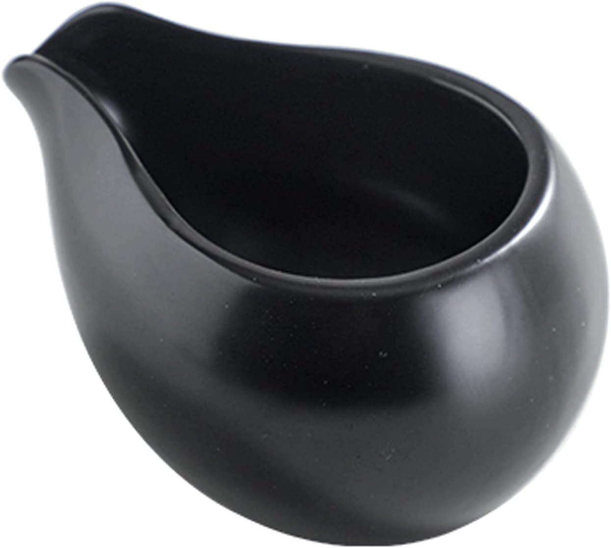 Gravy Boat 100ml Gravy Boat with Small Mouth, Sauce Boat Creamer in Two Colors for Choice, Suitable for Microwave Oven and Dishwasher Gravy Sauce Boat (Color : Black)