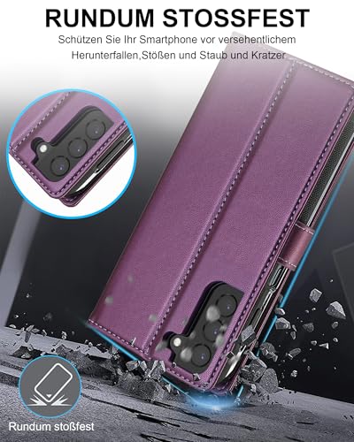 Samsung S21 Plus Étui Protection Magnétique Amovible Violet 5G - 2