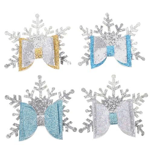 Pinces à cheveux flocon de neige pour fixer les mèches des enfants à Noël
