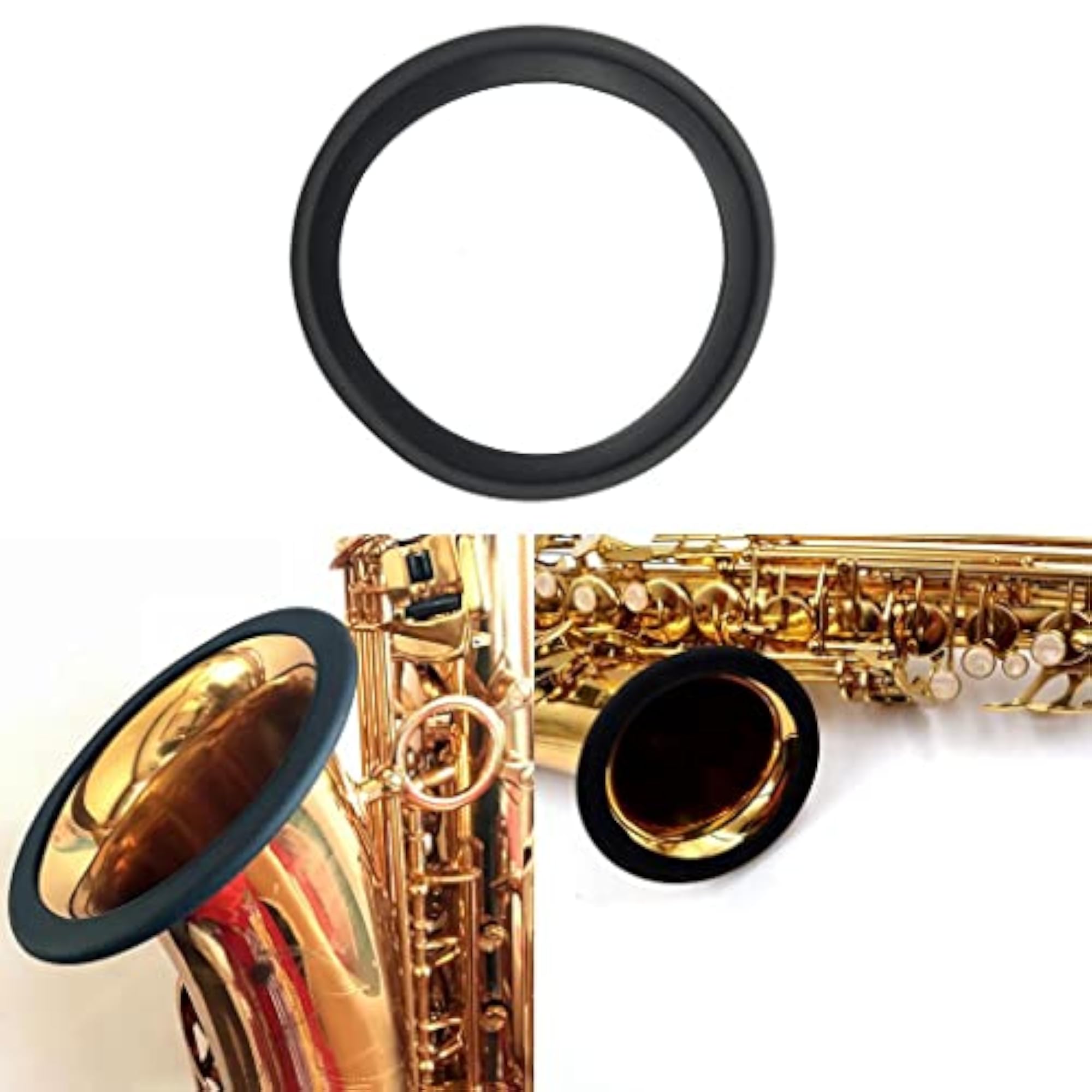 Black Alto Saxophone Trumpet Ring Mute Protector