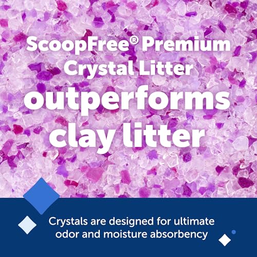 Image of PetSafe ScoopFree Premium Crystal Litter, Lavender Scent, 4.3Lb Bag, Litter (Pack of 8)