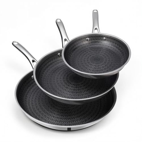 Ammeloo Tri-Ply Stainless Steel Frying Pan Set