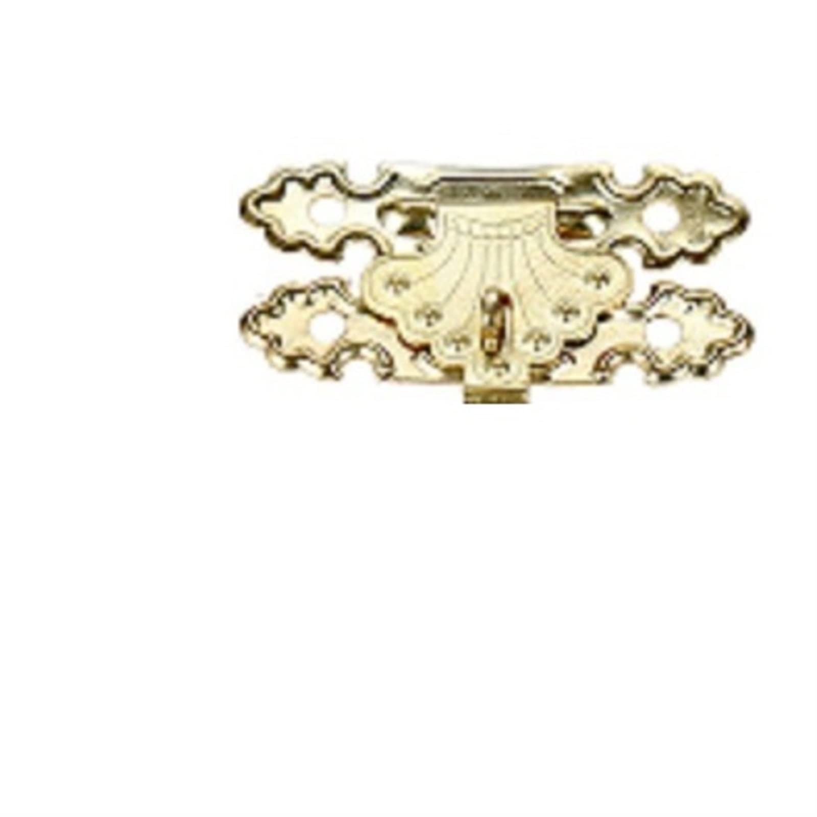 SFJSFIMQ Latch Lock Antique Gold Jewelry Box Padlock Latch Hasp Locked Wooden Wine Gift Box Handbag Buckle Hardware Accessories