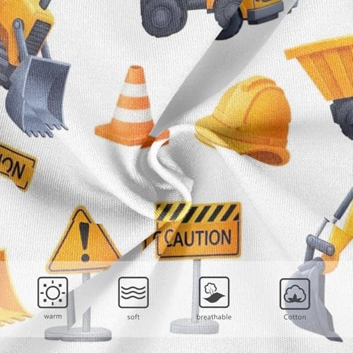 Toddler Briefs, Cute Construction Vehicles Cotton Girls Underwear, 2T–8 Years3