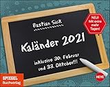 Bastian Sick Tagesabreißkalender 2021 - Tischkalender mit perforierten Seiten - zum Aufstellen oder Aufhängen - Format 11 x 14 cm: Von Karlfreitag bis Oktobert - Herausgeber: Heye 