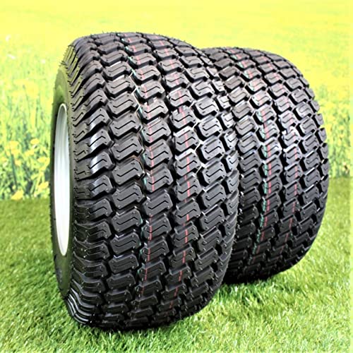 18X8.50-8 With 8X7 Hustler Chrome Silver Wheels (Set Of 2 Assemblies) #TOP1