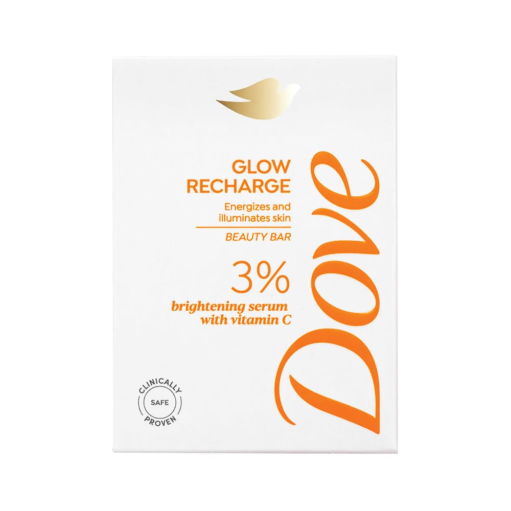 Dove Glow Recharge Serum Beauty Bar | 3% Brightening serum + Vit C | Energizes & Illuminates skin | Paraben & SLS free | 125g-image-21