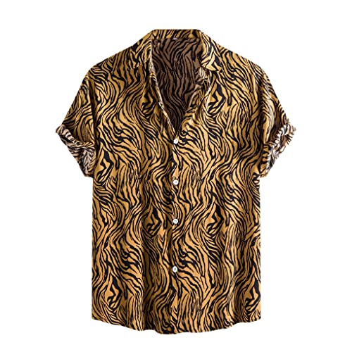 Chemise hawaïenne jaune pour vos vacances et sorties décontractées
