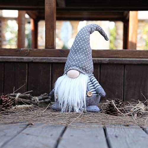 18 Inches Handmade Christmas Gnome Decoration Swedish Figurines (Grey-2) #TOP2