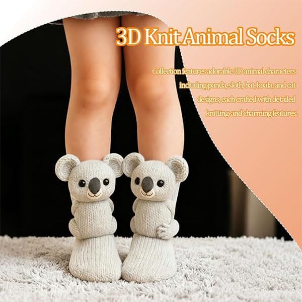 Animal Socks Calcetines de Perezoso 3D para Mujer miniatura 7