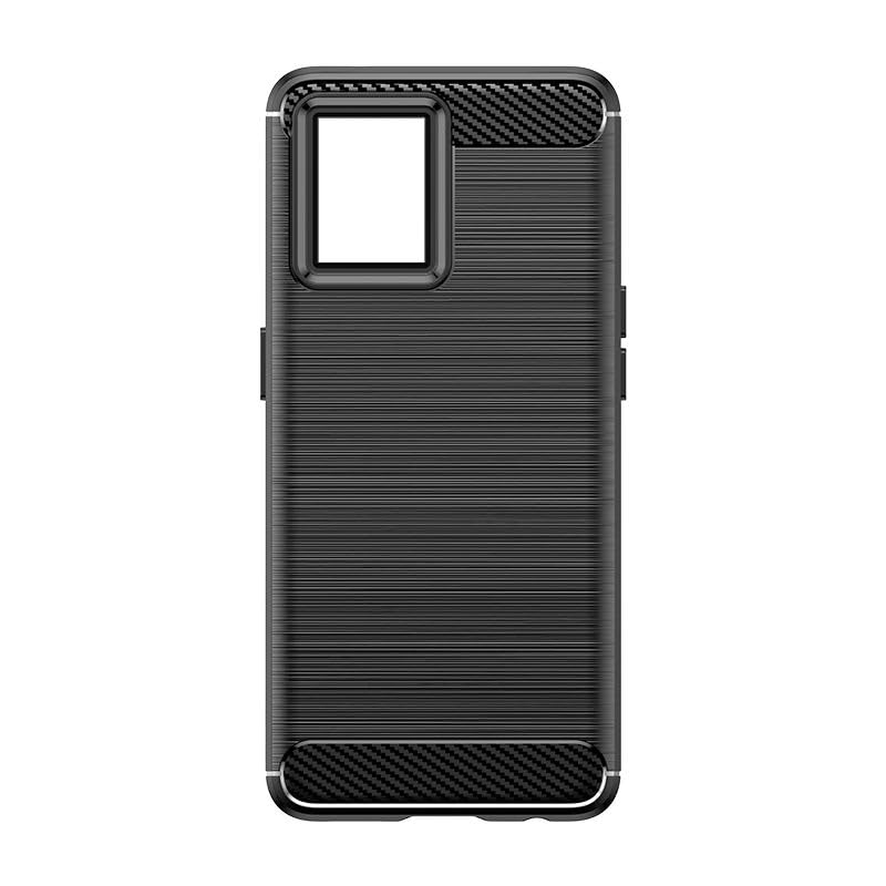 Image of Hybrid Carbon Fiber Back Case for Oppo F21 Pro 4G (Black)