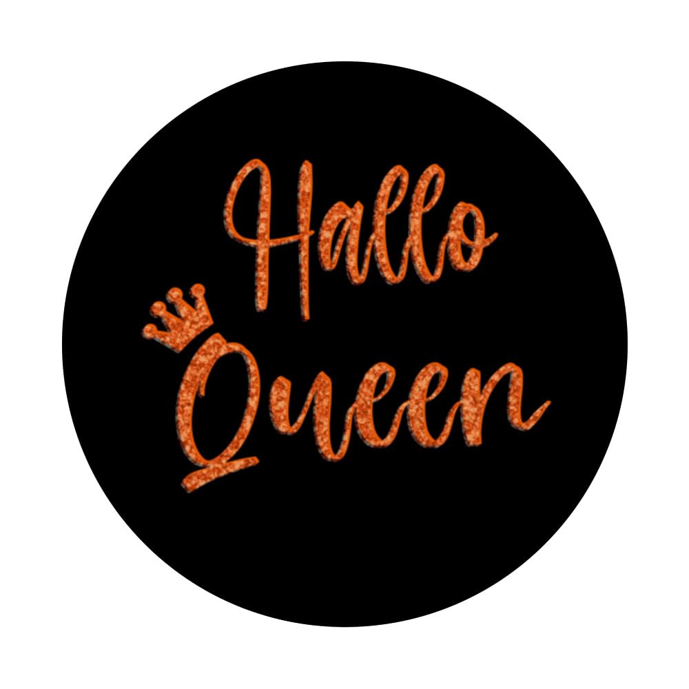 Hallo Queen Womens Halloween Witch Top PopSockets Swappable PopGrip, Black - Image 3