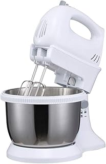 STRAW Mixer Fouet à la Main mélangeur électrique comprennent Beaters et Crochets pétrisseurs, Facile désassembler, Installer ou Blanc en Acier Inoxydable