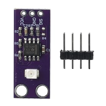 UV Sensor Detection Module, 3.3V-5V Sunlight Intensity Detection, High Sensitivity S12SD Module, Light Intensity Detection, UV Sensor Module for Arduino