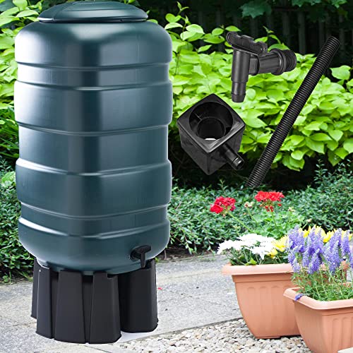 Extra Large 250L Water Butt Set with Stand...