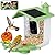 Smart Bird Feeder with Camera, AI Identify & Auto Capture, 2K HD Live Video Bird House with Camera, Instant Arrival Alerts, Cloud Storage Videos, Ideal Gift for Bird Lovers