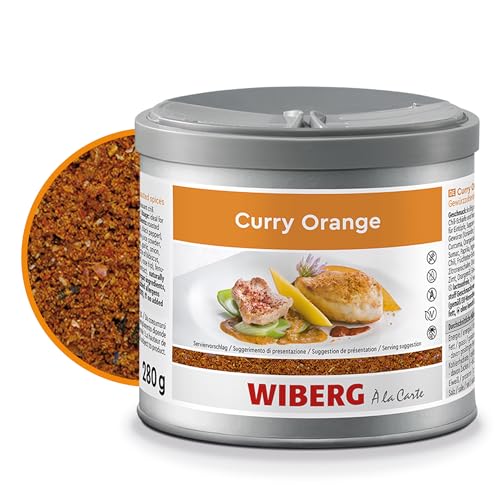 WIBERG Curry Orange Gewürzmischung – Exotische Gewürze mit Ingwer, Koriander und Orange, 280 g