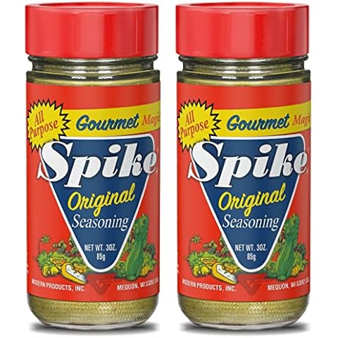 Spike Seasoning, Original Gourmet Magic Seasoning Salt Blend - Seasonings and Spices for Cooking, Popcorn Seasoning, All-Purpose Seasoning for More Flavorful, Healthy Meals, 3 Oz (Pack of 2) Cover