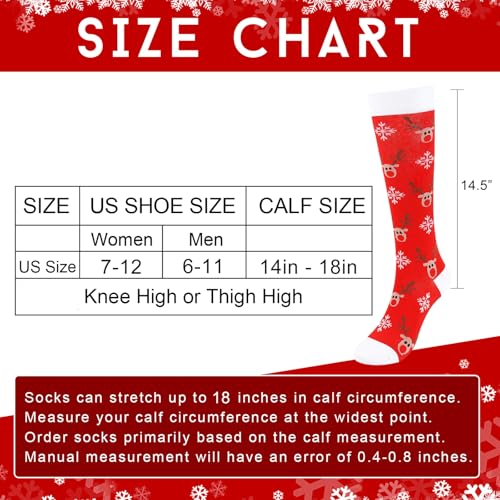 Image of Junely Compression Socks for Women Knee High Festival for Running Athletic Nurses Pregnant Women Work Support Travel Flight