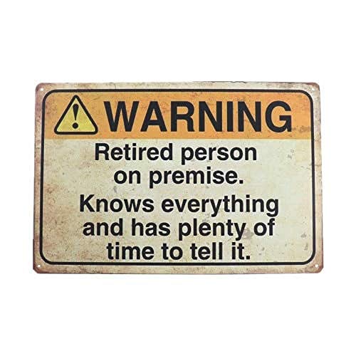 Chytaii Placa De Arte Mural Dewarning Tin Sign Pared Caliente