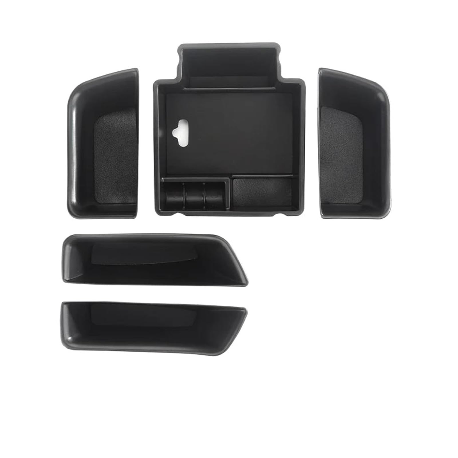 Interior Accessories For Porsche For Cayenne For Macan Car Center Console Storage Box Tray Central Armrest Organizer Case Door Storage(5PCS for B)