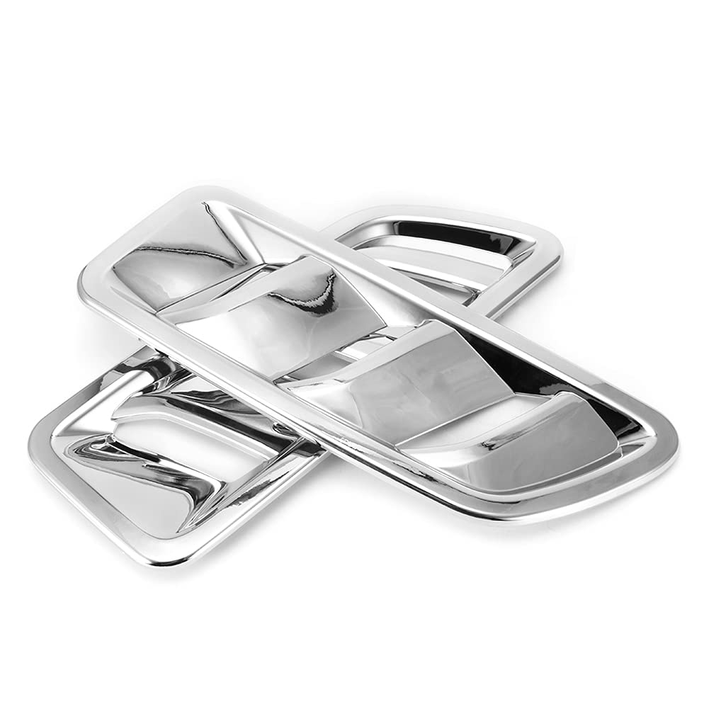 2 pezzi di rivestimento della copertura dello sfiato dell'uscita dell'aria del cofano motore per JL 2018+ Accessori decorativi antiruggine leggeri in ABS