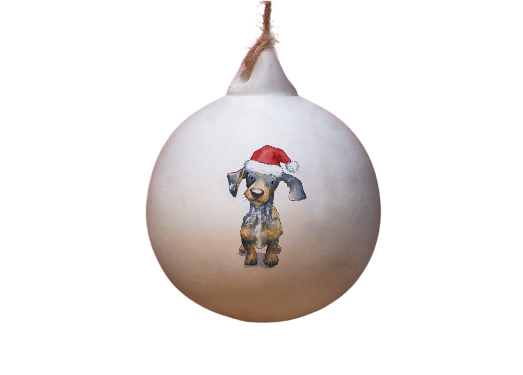Image Industry Dachshund Dapple Ceramic Bauble - Tree Decoration - Christmas Decorations Dog Gift - Dog Lovers