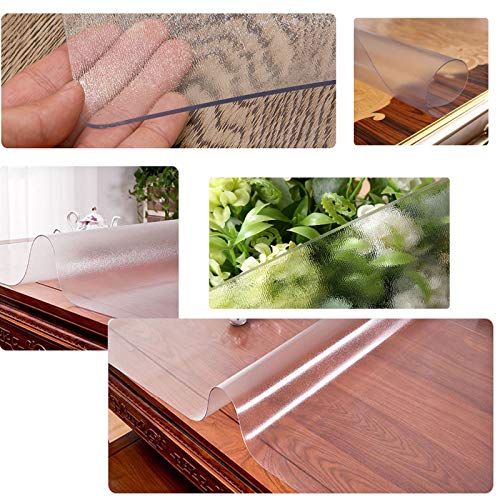 Smyh Chair Mat For Hardwood Floor, Office Desk Mat Matte Floor Protector Mat, Wipeable Table Place Mats, Pvc Furniture Protector Pad, Anti Scratch Anti-Static Rectangle, 1.5Mm Thick #TOP4