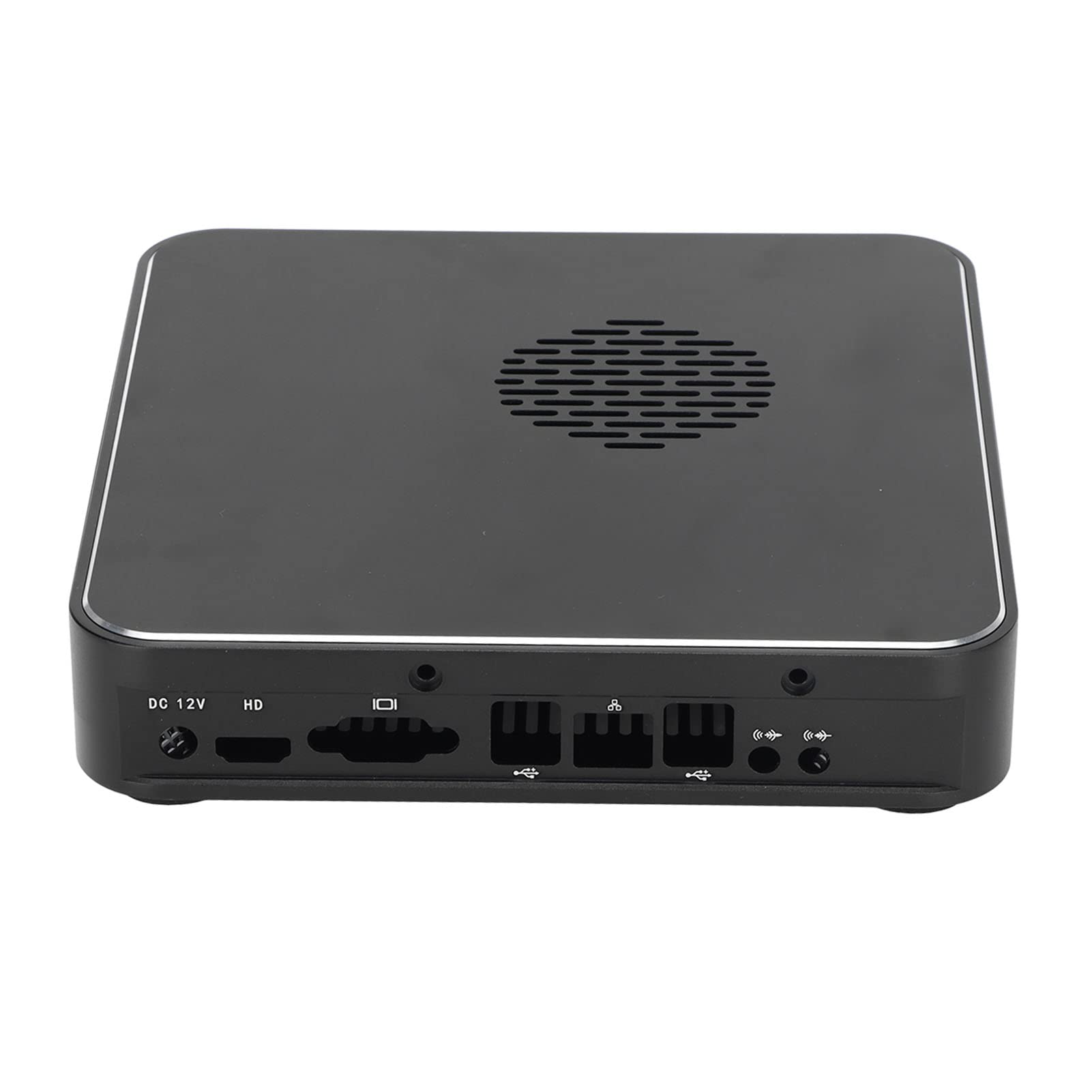 Boîtier pour Ordinateur de Bureau en Alliage d'aluminium Mini ITX HTPC, châssis Compact à Dissipation Thermique, Configuration Murale Horizontale, vidéo à Domicile, hôtel, Bureau,