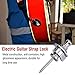 Metal Guitar Strap Locks, 2Pcs Locking Stand for Electric Guitars, Easy Installation Without Modification for All Guitar Players (Silver)