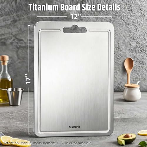 Tabla de cortar de titanio 43.98x29.97 cm doble cara miniatura 3