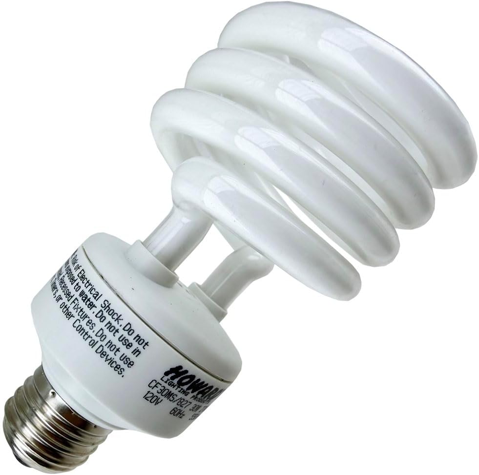 CF30EL/TWIST/27K, Replaces Howard Lighting CF30MS/827, 30 Watt, 2700K, Spiral Compact Fluorescent Light Bulb (6 Pack)
