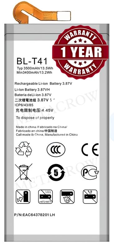 Image of Original BL-T41 Battery Compatible for LG G8 ThinQ (LM-G820, LM-G820N, LM-G820QM, LMG820QM7, LMG820UM0, LMG820UM1, LMG820UM2, LM-G820UMB) - (3500mAh) - 1 Year Warranty BC46