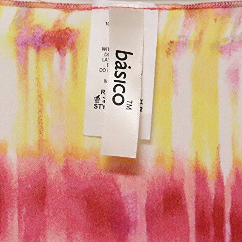 Basico Women's Open Asymmetrical Hem Print Chiffon Vest Cardigan (Large/Xlarge, Vest #153) #TOP4