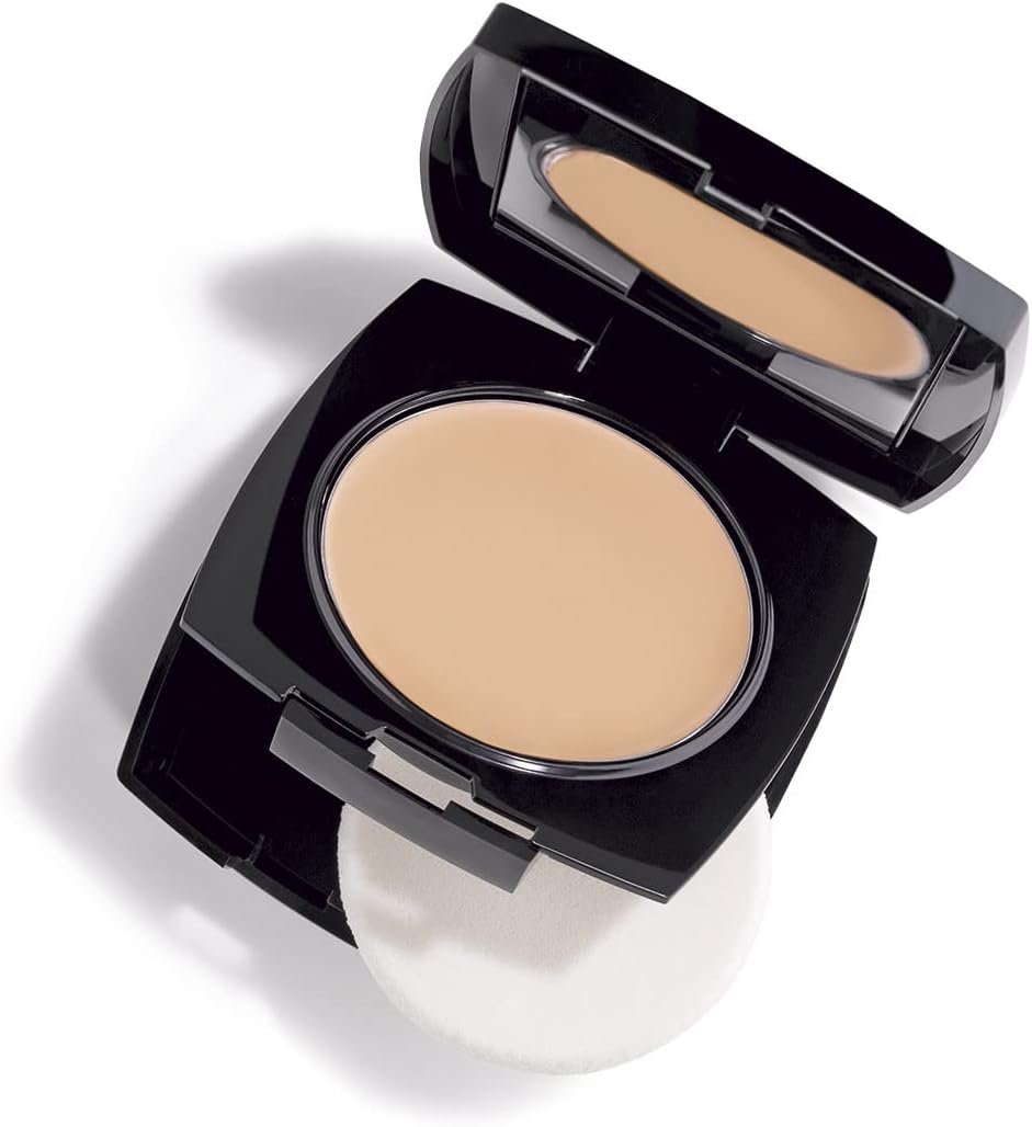 Avon True Flawless Cream To Powder Compact 3-in-1 Concealer, Foundation & Powder Alabaster - True Blue IQ Colour Technology